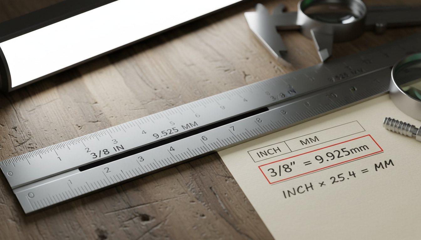 3/8 Inch to mm - Exact 9.525 mm Value, Formula & Chart ...
